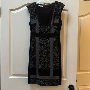 Maggie London black and gray dress